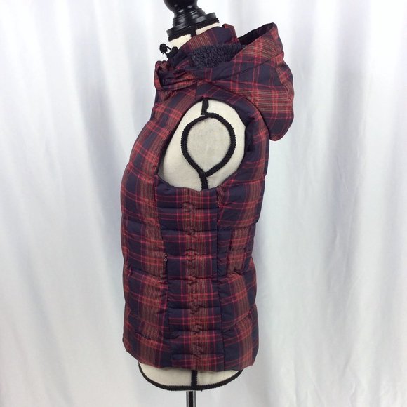 Patagonia Down With It Vest Women Size Small Sherpa Lined Removable Hooded - Picture 6 of 13